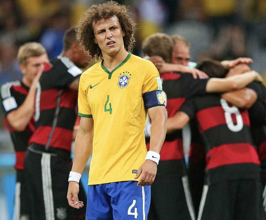 David Luiz en colère, victoire 7-1 de l’Allemagne face au Brésil Demi-Finale Coupe du Monde 2014