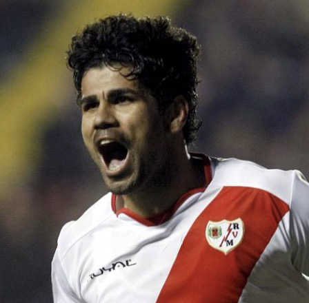 Diego Costa attaquant au Rayo Vallecano