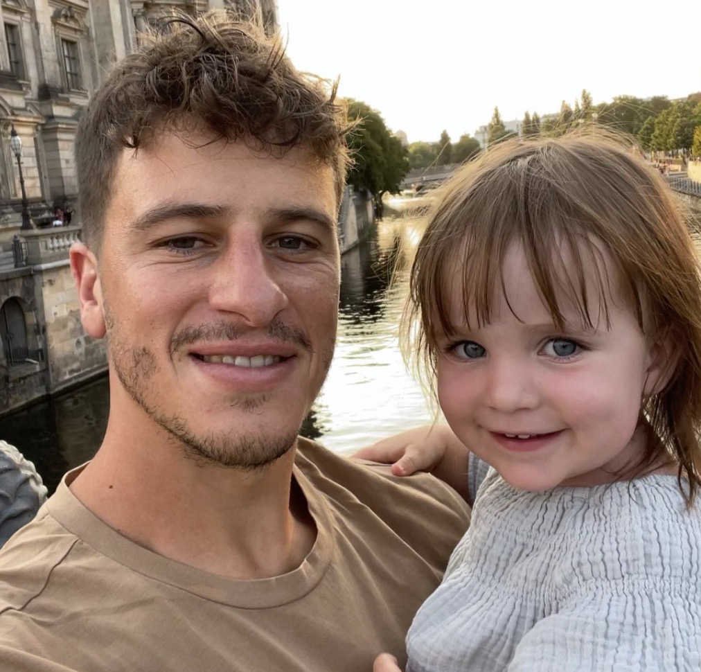 Diego Demme en vacance avec sa fille sur instagram