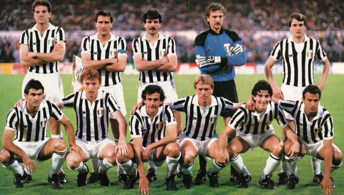 Équipe historique de la Juventus avec Platini et Deschamps