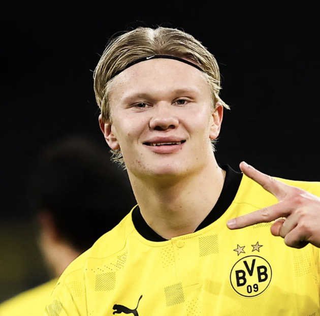 Erling Haaland lorsqu’il évoluait au Borussia Dortmund en 2020