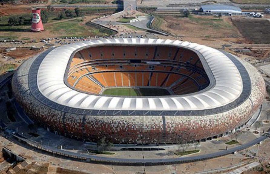 Extérieur du stade Soccer City à Johannesburg en Afrique du Sud
