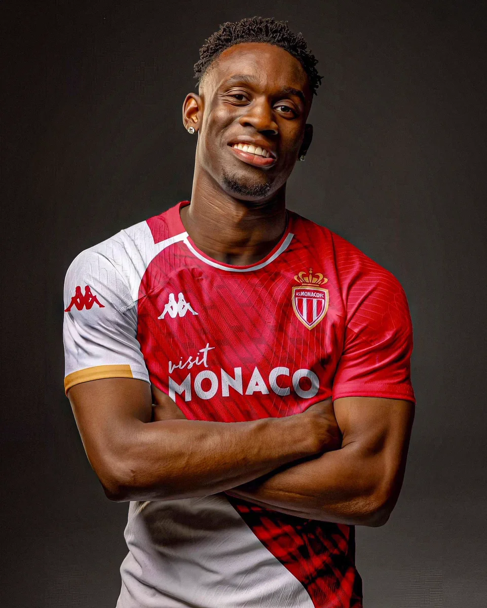 Folarin Balogun avec le maillot de l’AS Monaco.