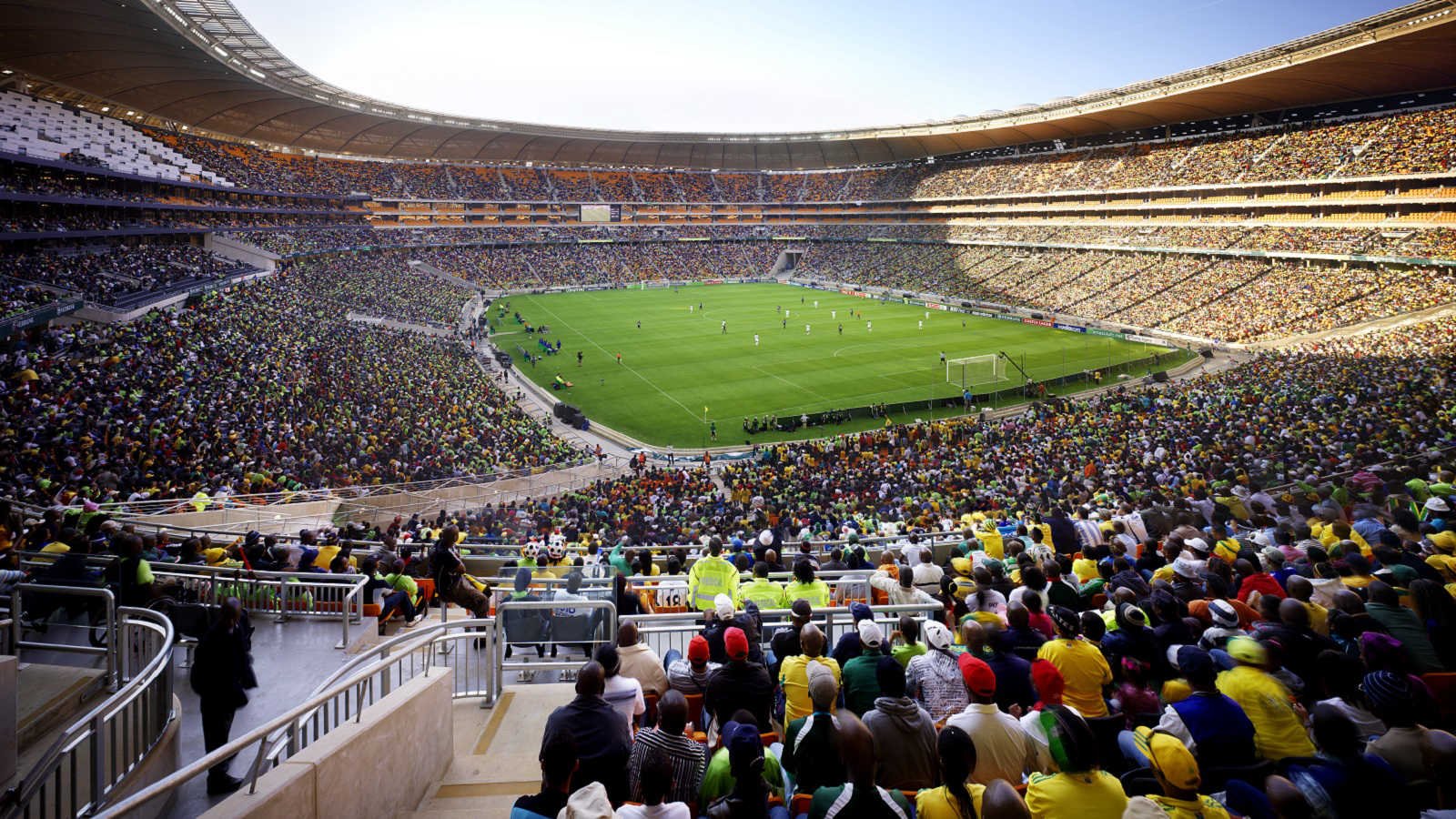 Intérieur du stade Soccer City à Johannesburg en Afrique du Sud