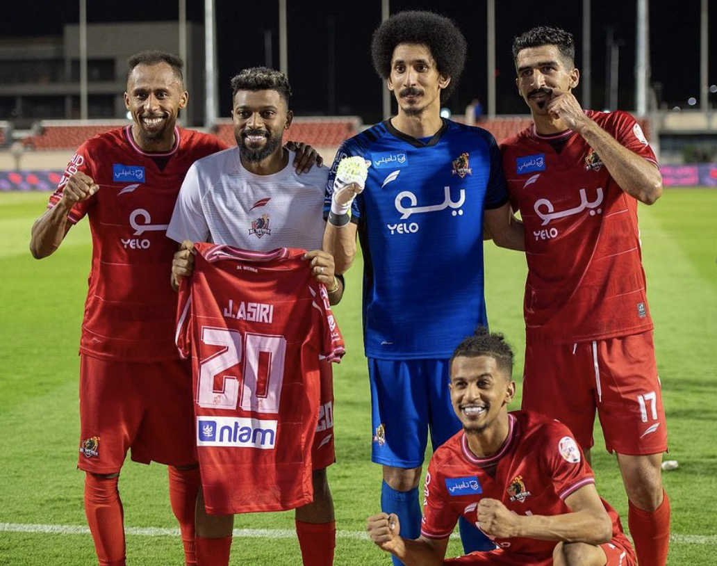 L’équipe d’Al Wehda après une victorie à l’entraînement