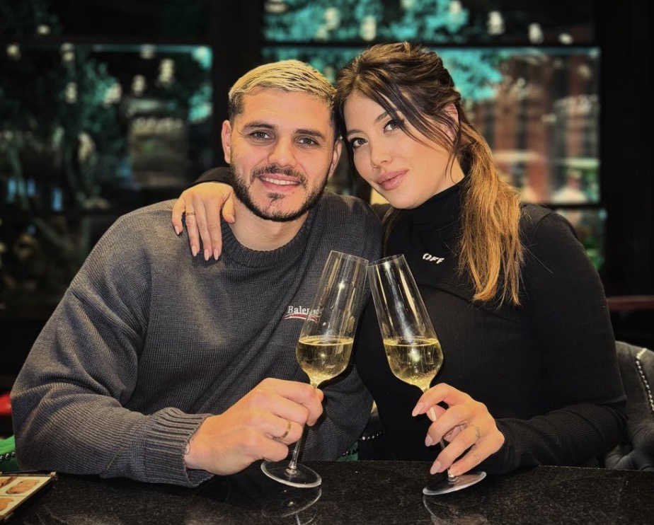 Mauro Icardi avec sa femme sur instagram