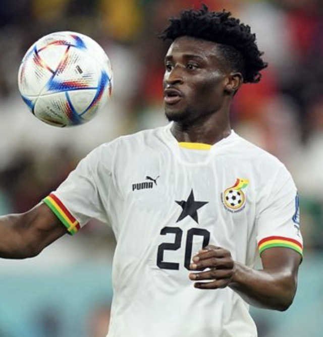 Mohammed Kudus qui jongle en équipe nationale ghanéenne 