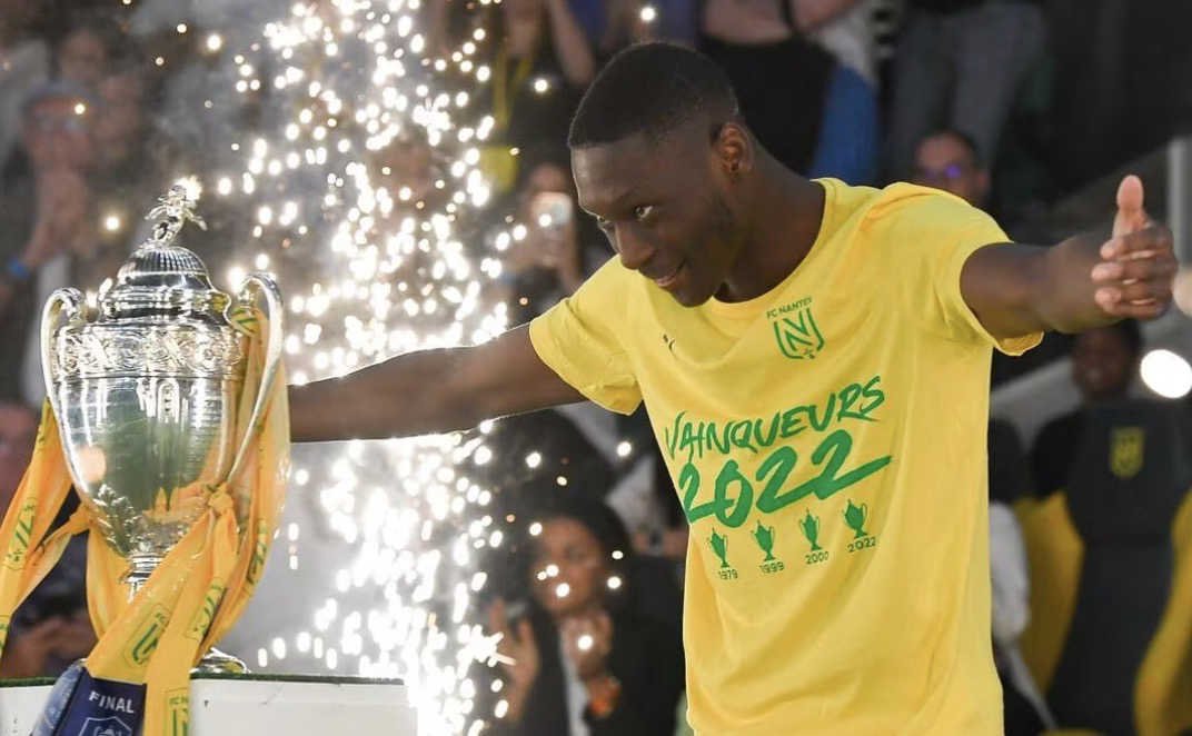 Randal Kolo Muani vainqueur de la Coupe de France 2022 avec le FC Nantes 