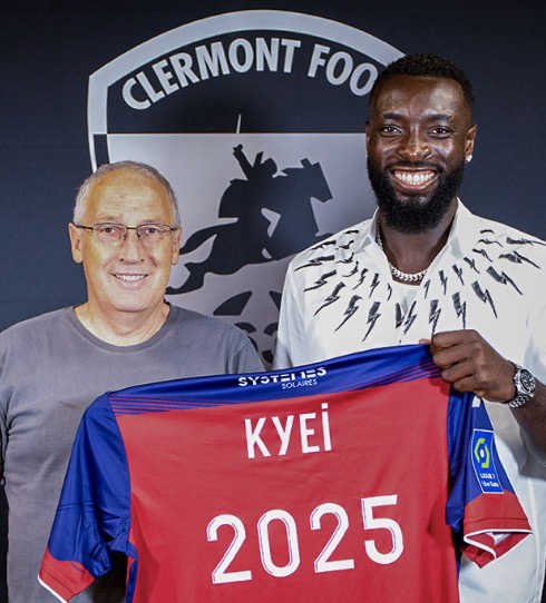 Signature de Grejohn Kyei au Clermont Foot 63