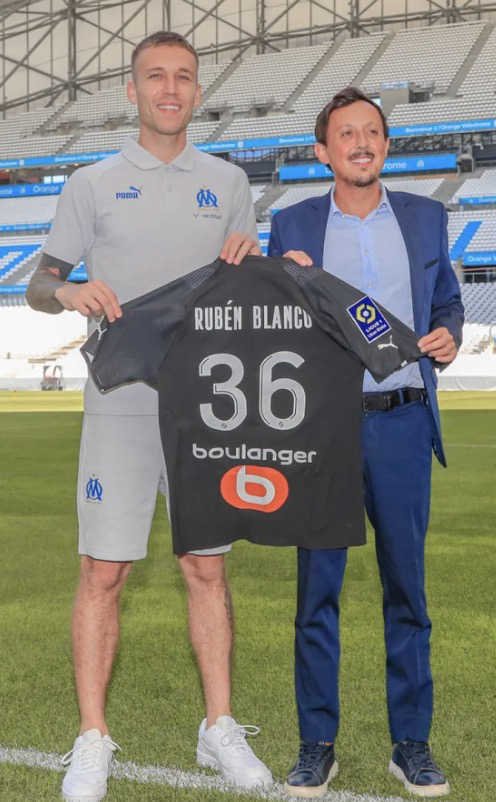 Signature Ruben Blanco à l’Olympique de Marseille