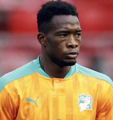 Sinaly Diomande en sélection avec l’équipe de Côte d'Ivoire