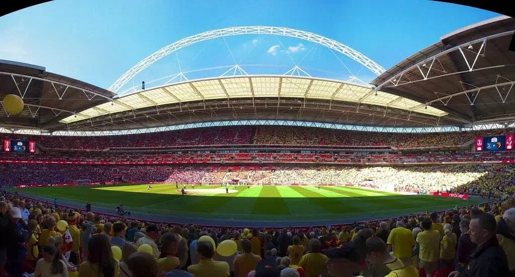 Stade Wembley Stadium jour de match à Londres
