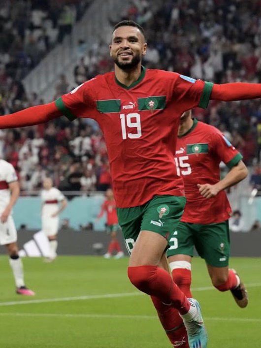 Youssef En-Nesyri en sélection marocaine à la Coupe du Monde 2022 