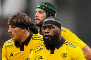 Oscar Jegou, Thomas Lavault et Levani Botia, tous trois du Stade Rochelais