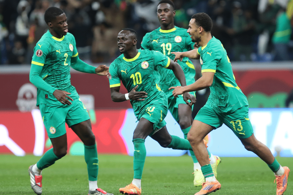 Sadio Mane du Sénégal et co-équipiers