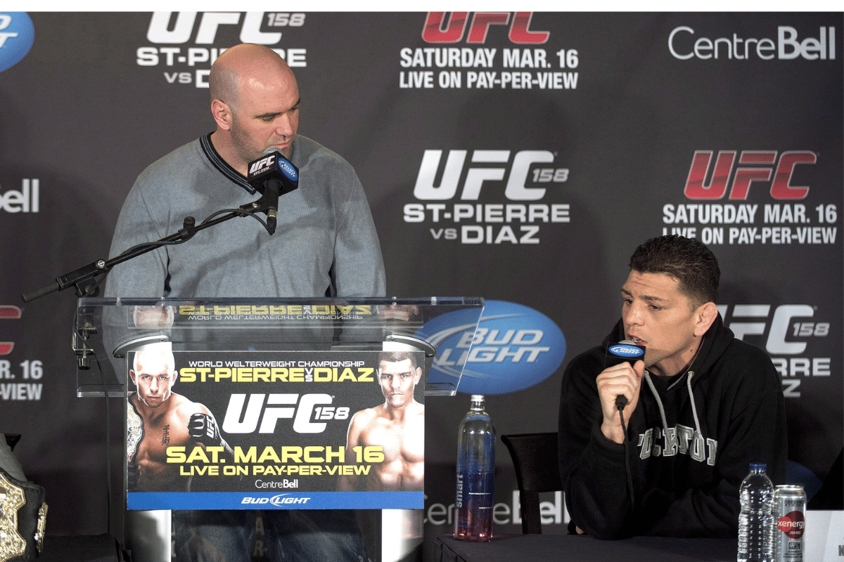 Dana White et Nick Diaz
