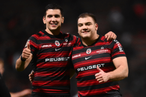 Stade Toulousain and Tomas Rapetti of Stade Toulousain