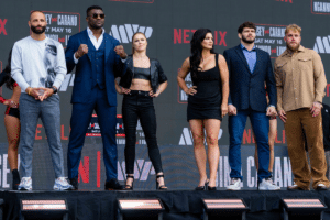 FRANCIS NGANNOU, RONDA ROUSEY, GINA CARANO,PHILIPE LINS, JAKE PAUL
