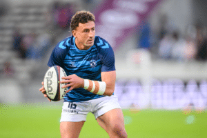Tom Banks of Montpellier Herault Rugby
