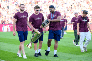 Pierre Bochaton of UBB and Marko Gazzotti of UBB and Boris Palu of UBB