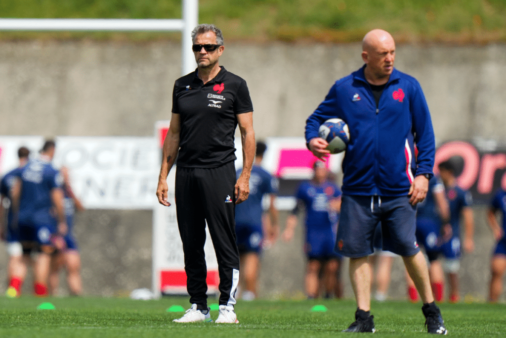 Fabien GALTHIE Head Coach of France and Shaun EDWARDS Assistant Coach